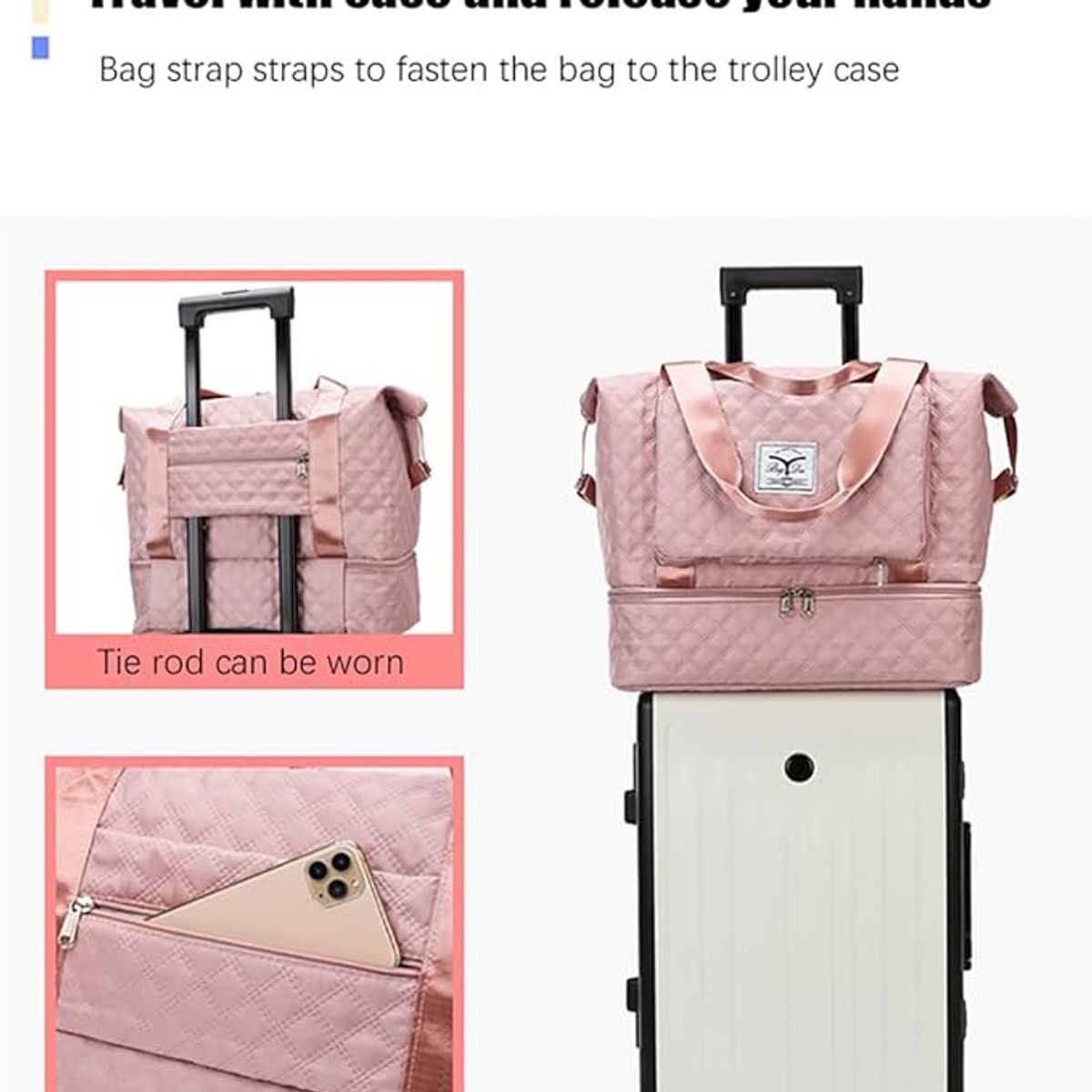 PUREPOWER - Bolsa De Viaje Bolsa De Gimnasio Con Bolsillo Húmedo Para M