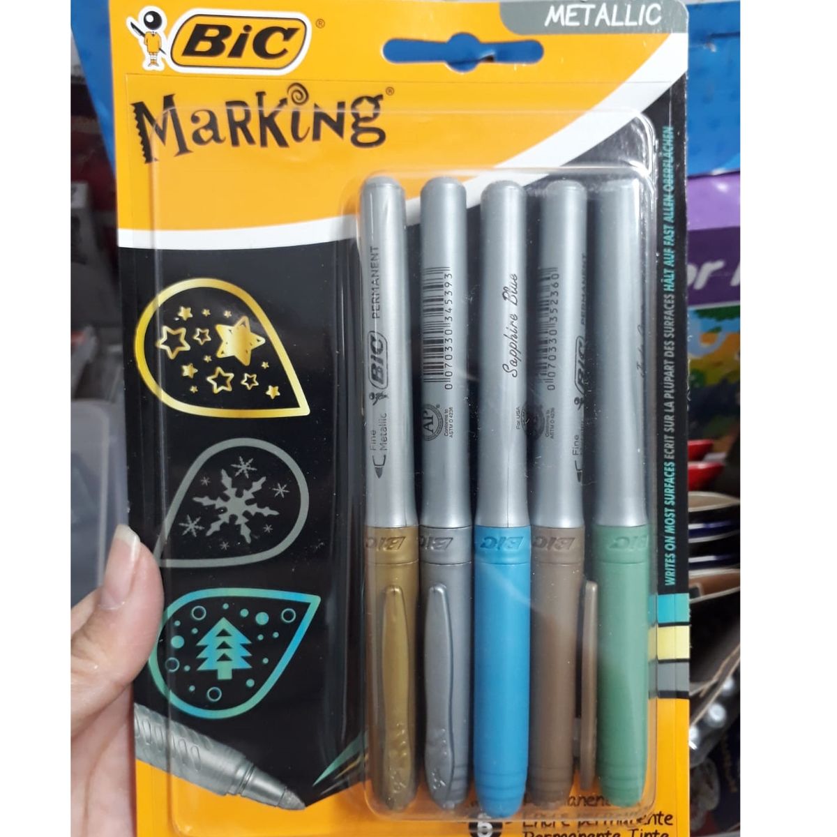 GENERICO - Marcadores metálicos 5 colores
