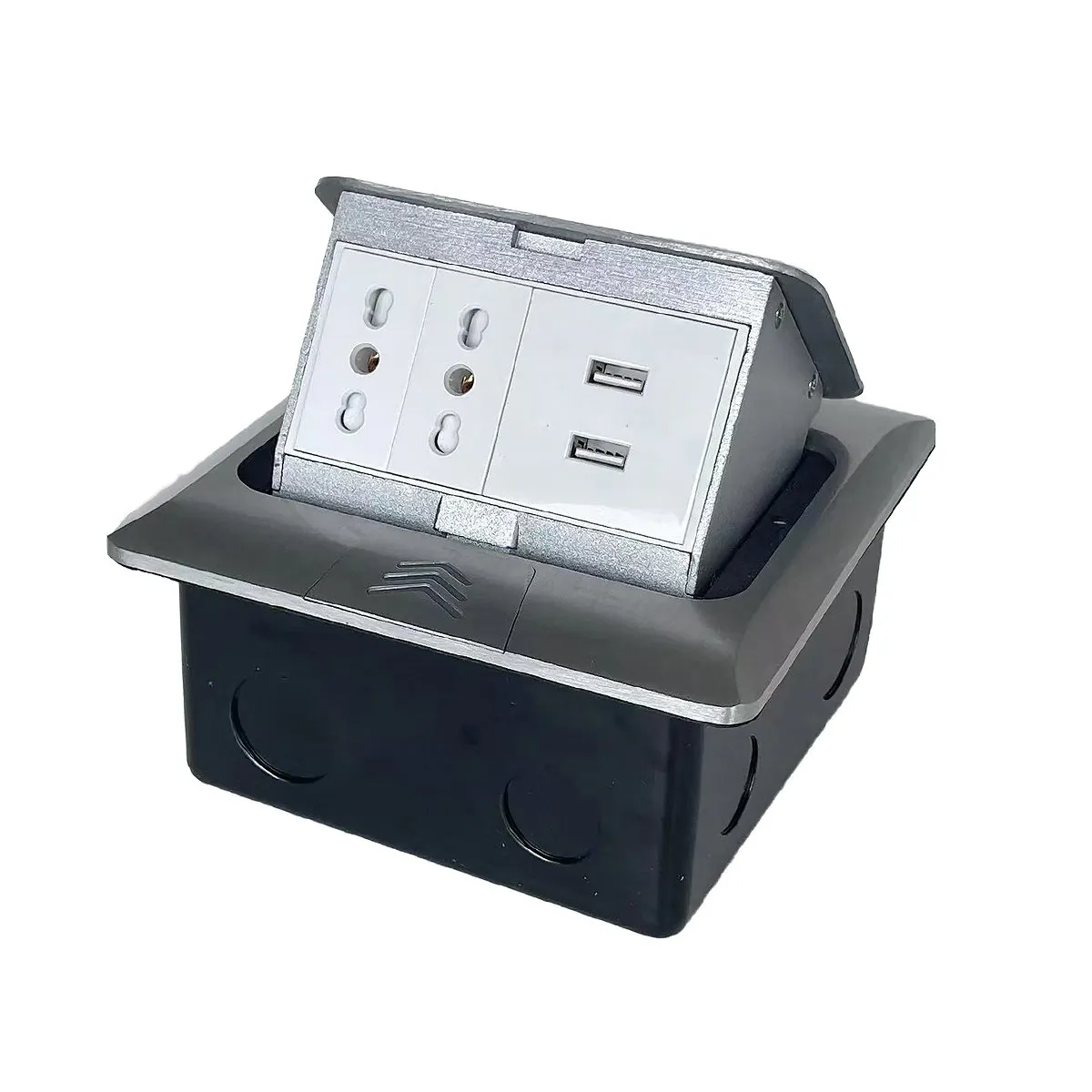 PUREPOWER - Enchufe Escritorio Embebido Placa De Contactos Y Usb