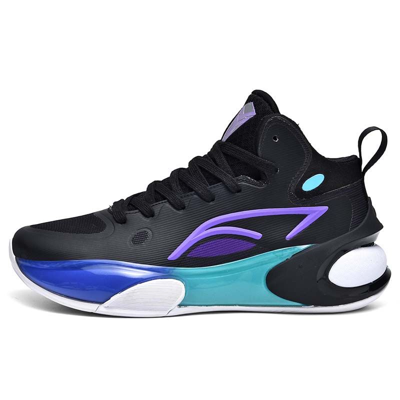 SHANDIAN - Zapatilla Básquetbol Hombre Baloncesto Negro.