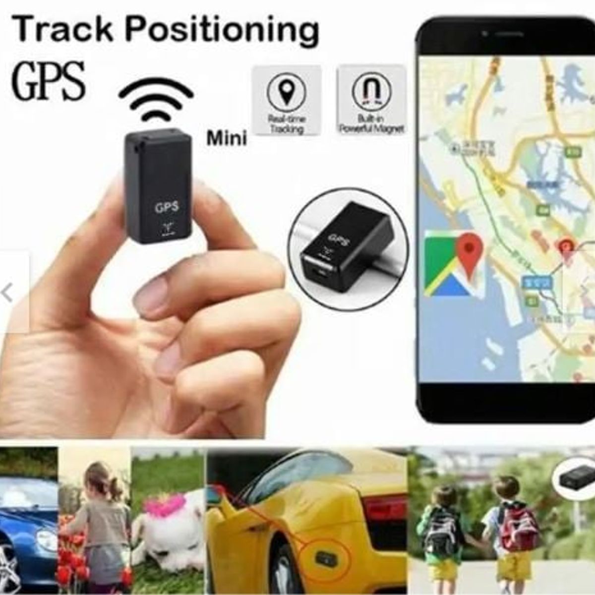 GENERICO - Rastreador GPS mini Tracker Auto moto llaves Mascotas