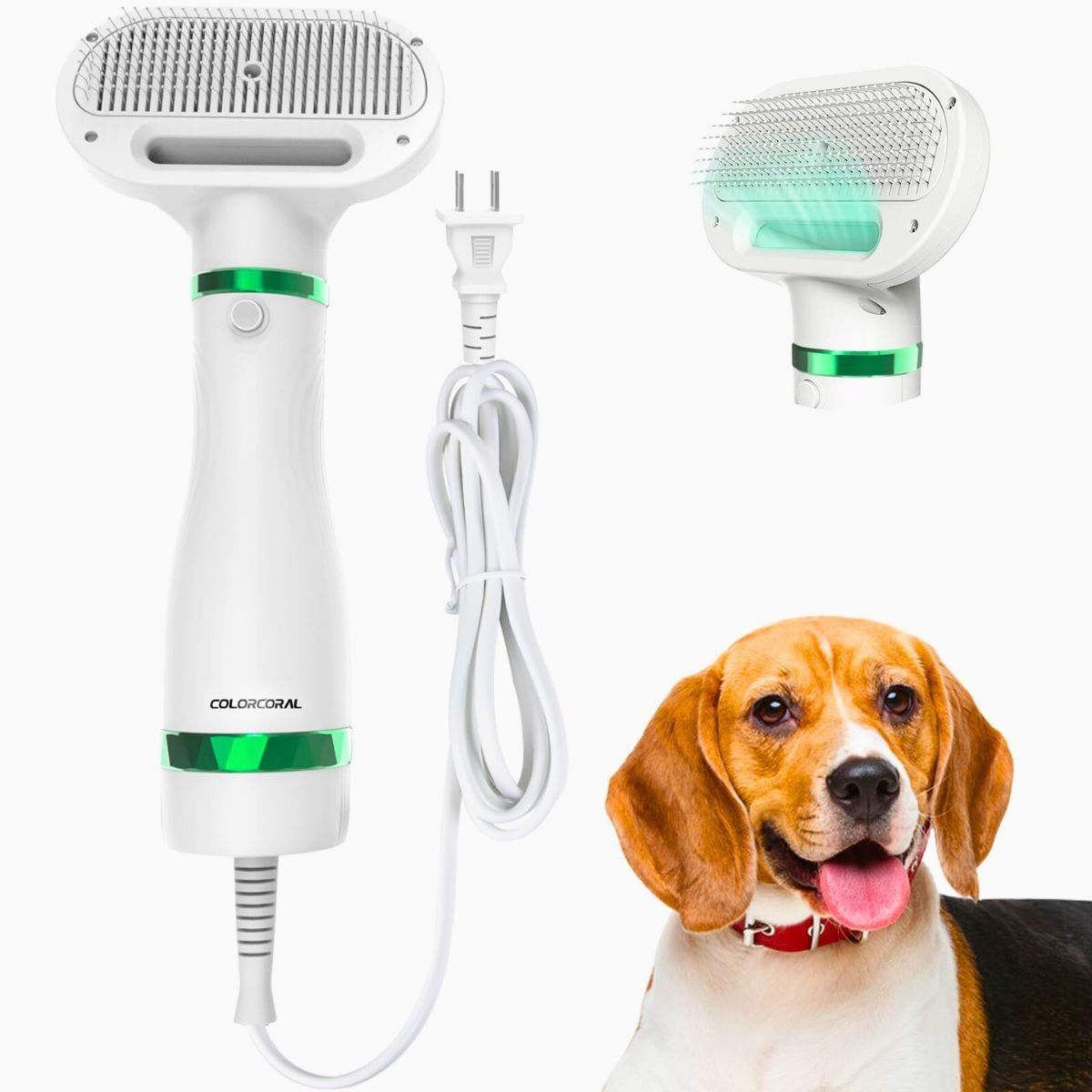 GENERICO - Cepillo y Secador De Mascotas 2 En 1