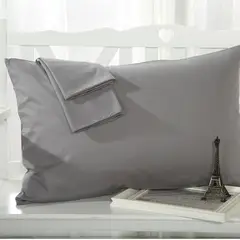 TIOZONEY - Fundas de almohada de algodón 2 Set 50 x90 cm