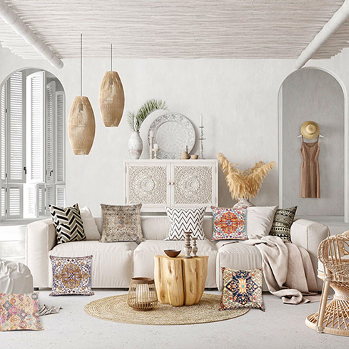 TIOZONEY - Fundas de Almohada  2 Set 45 x 45 cm