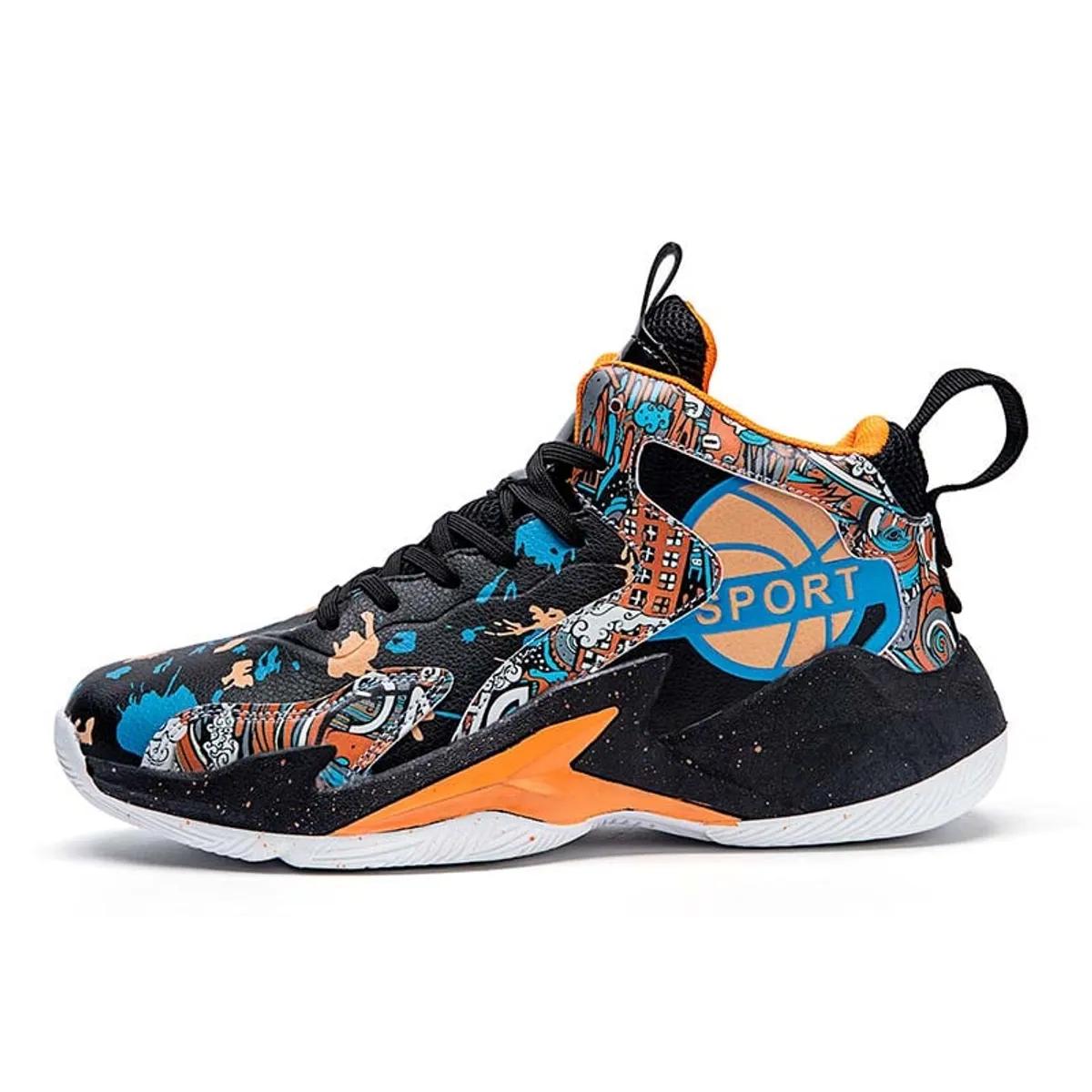 SHANDIAN - Zapatilla de Básquetbol Hombre Negro