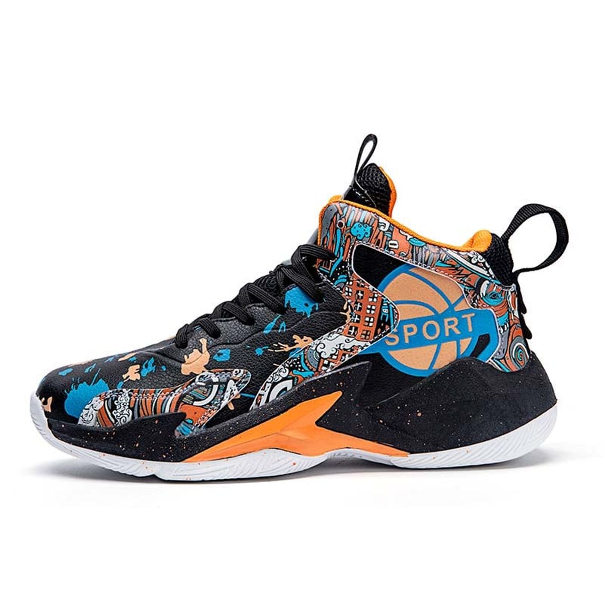 SHANDIAN - Zapatilla de Básquetbol Hombre Negro