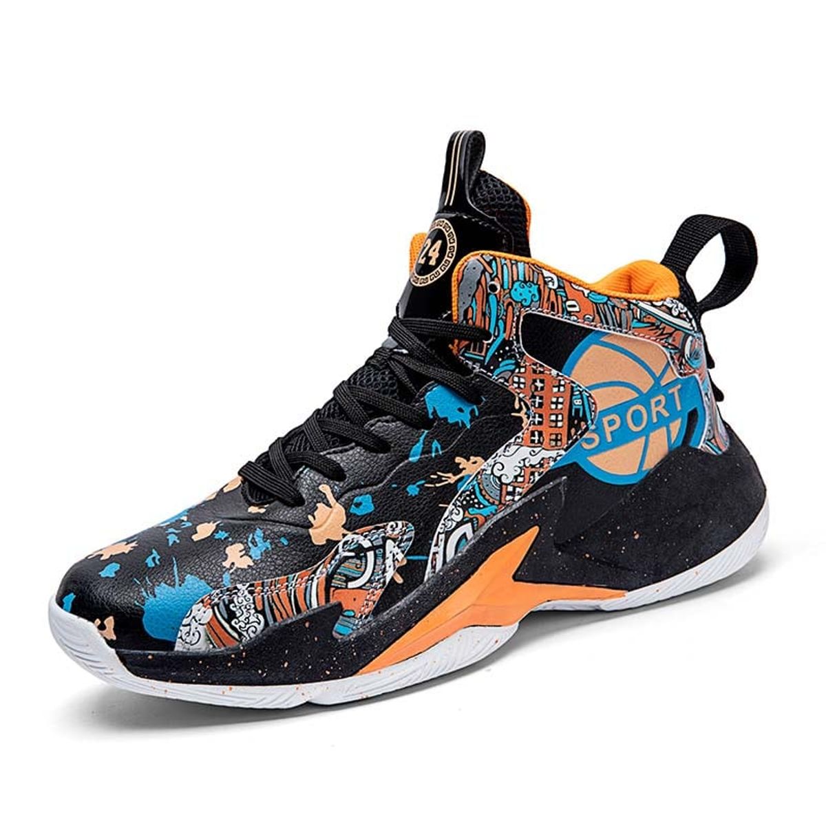 SHANDIAN - Zapatilla de Básquetbol Hombre Negro