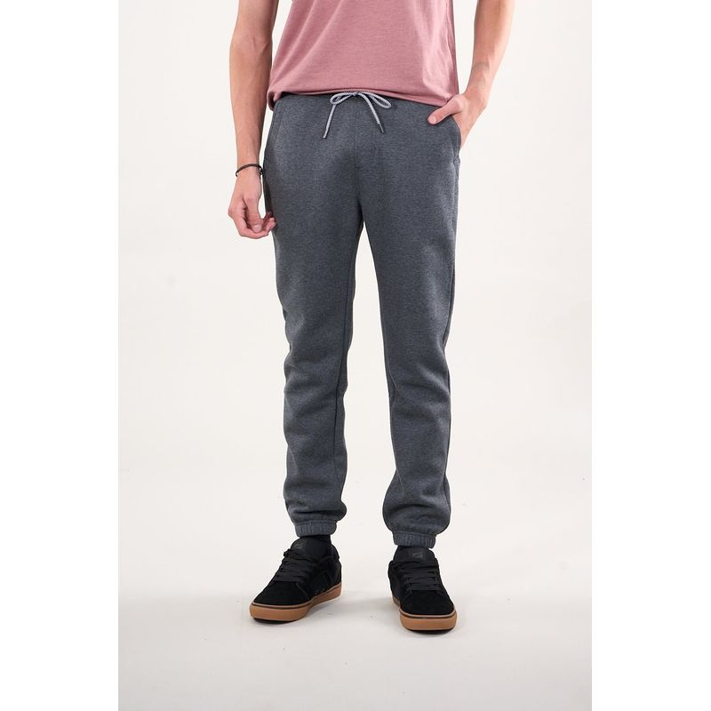 POLEMIC - Pantalon Jogger franela Gris oscuro wi4300 Polemic