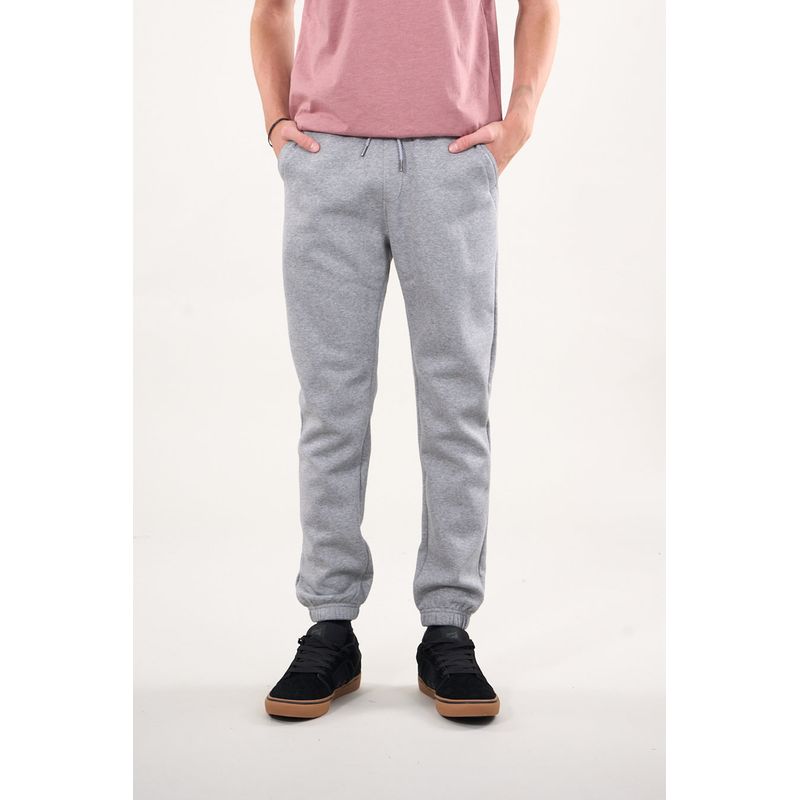 POLEMIC - Pantalon Jogger franela Gris claro wi4300 Polemic