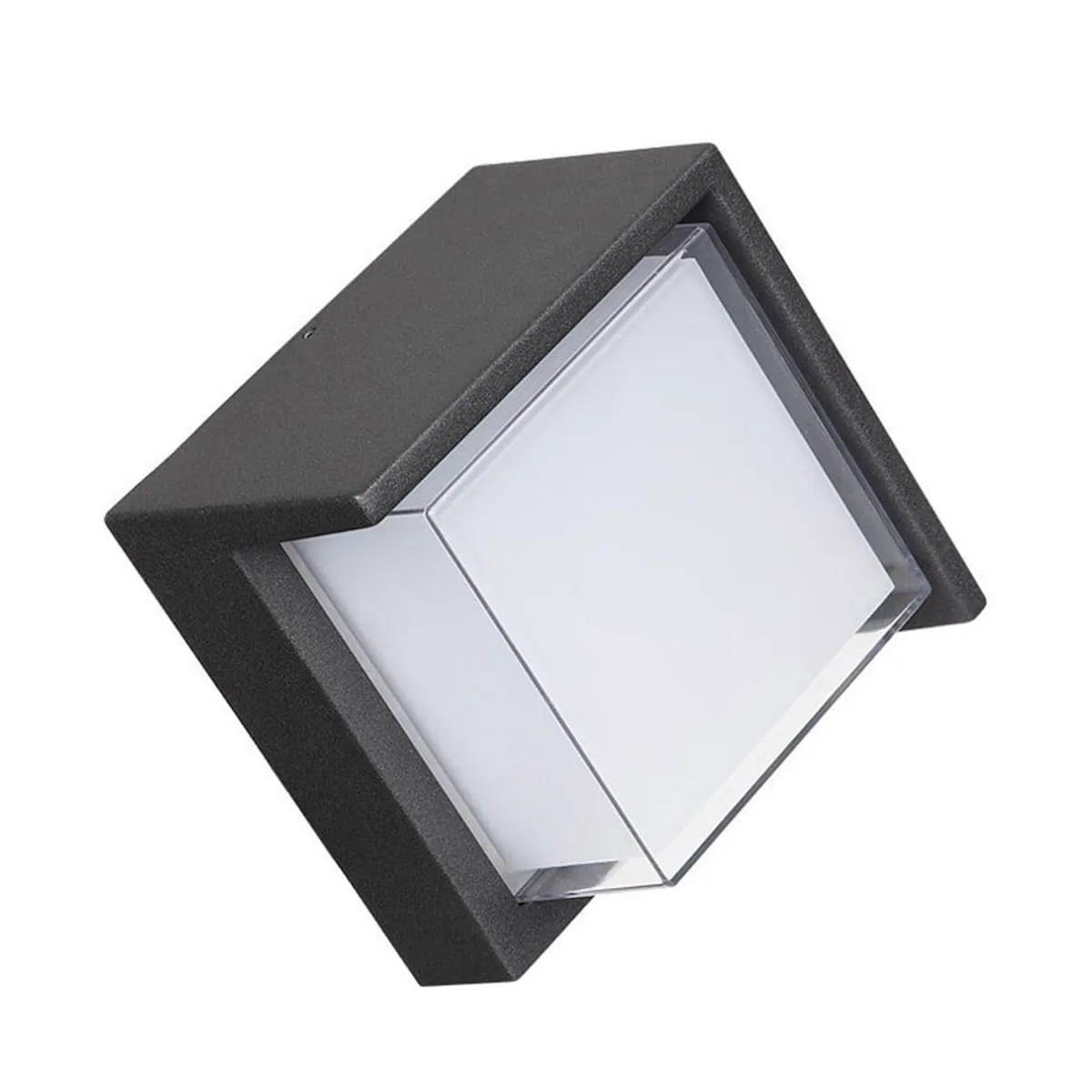 HOME NEAT - Aplique de Pared de Exteriore Cube Lámpara de Pared Blanco frío