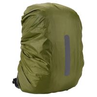 Pack X2 Cubre Mochila Cobertor Impermeable 40lts Verde Musgo