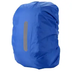 GENERICO - Cubre Mochila Cobertor Impermeable Reflectante Funda 30lts Azul