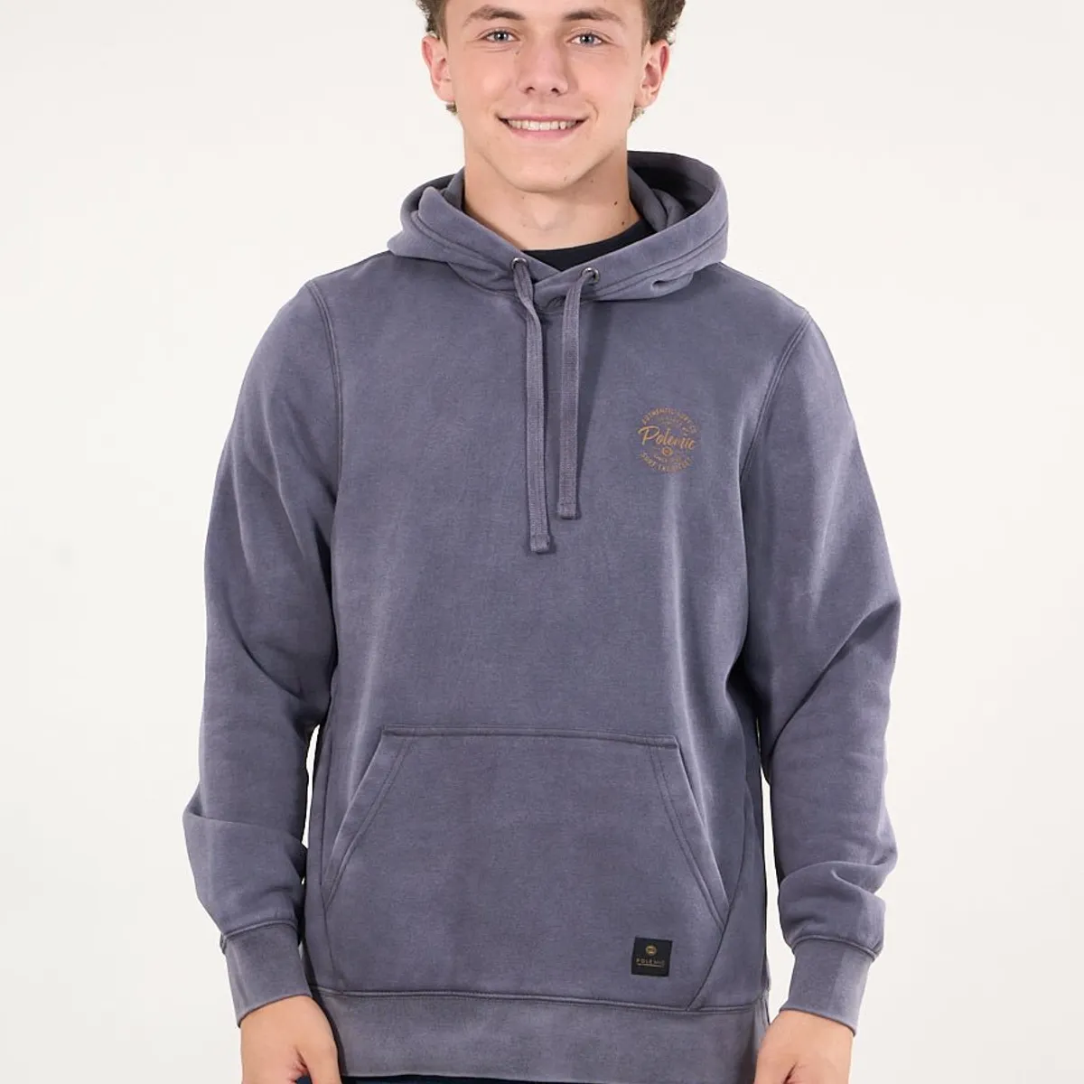 POLEMIC - Poleron Franela procesado canguro Azul wi7303 Polemic