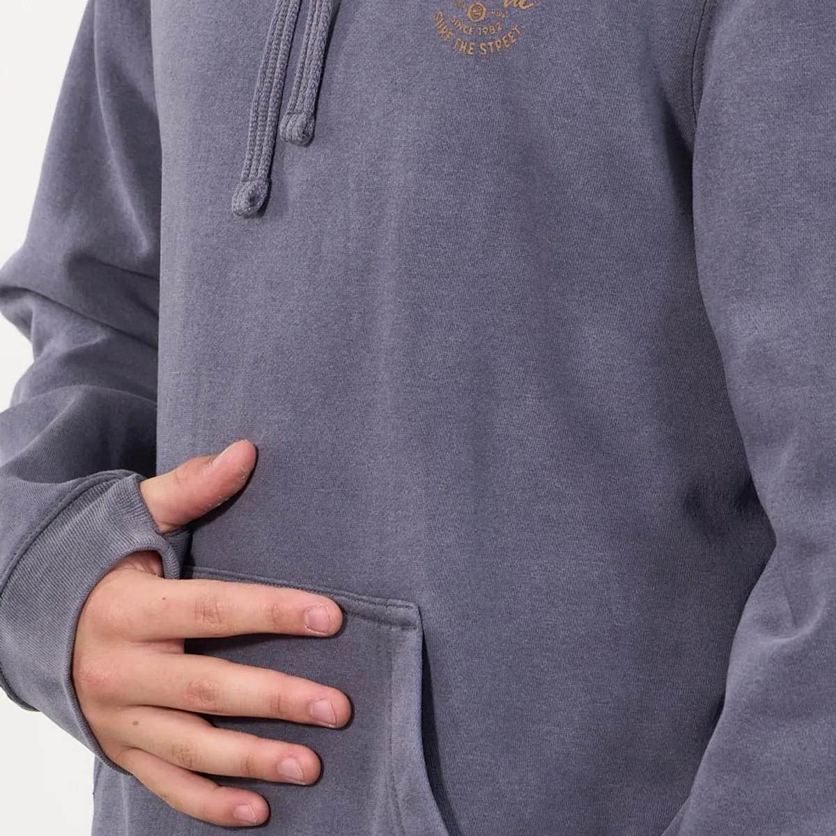 POLEMIC - Poleron Franela procesado canguro Azul wi7303 Polemic