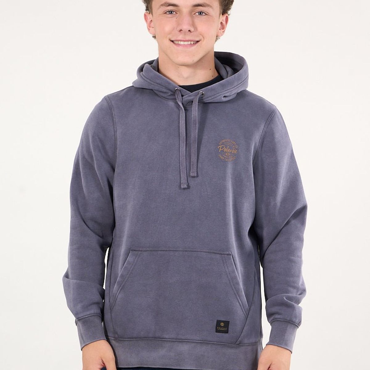 POLEMIC - Poleron Franela procesado canguro Azul wi7303 Polemic