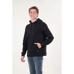 POLEMIC - Poleron Franela Classic canguro Negro wi7398