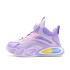 SHANDIAN - Zapatillas de BOA outdoor para niñas - Violeta