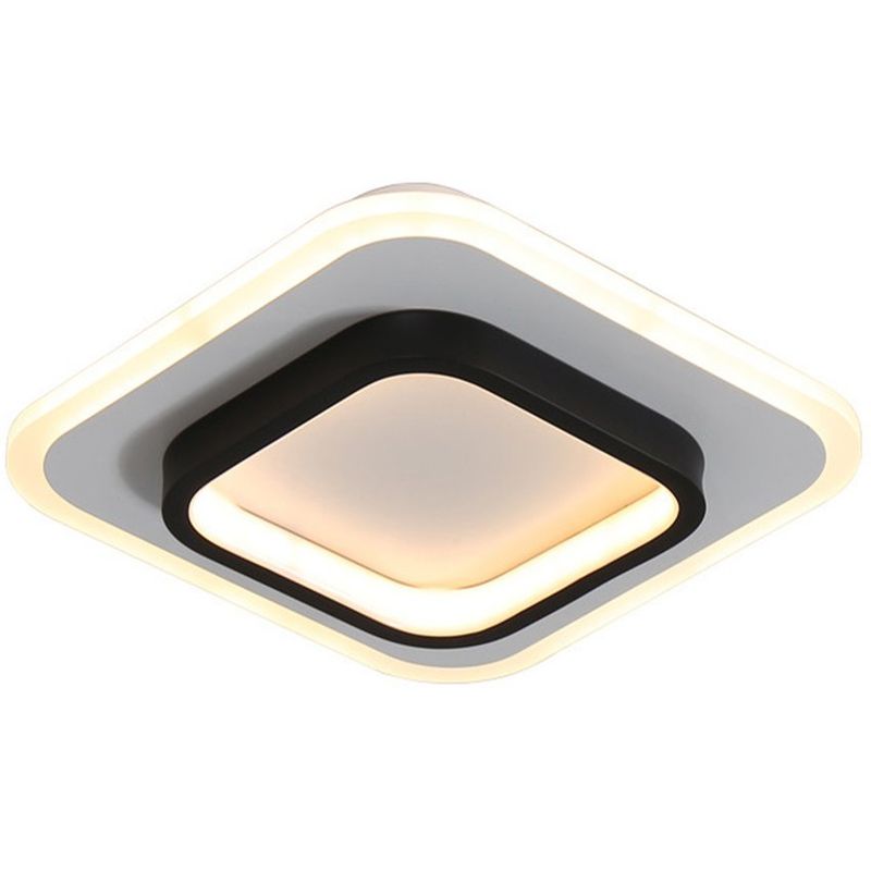 HOME NEAT - Led lámparas de techo acrílica plafon cuadrado 3 colores para pasillo