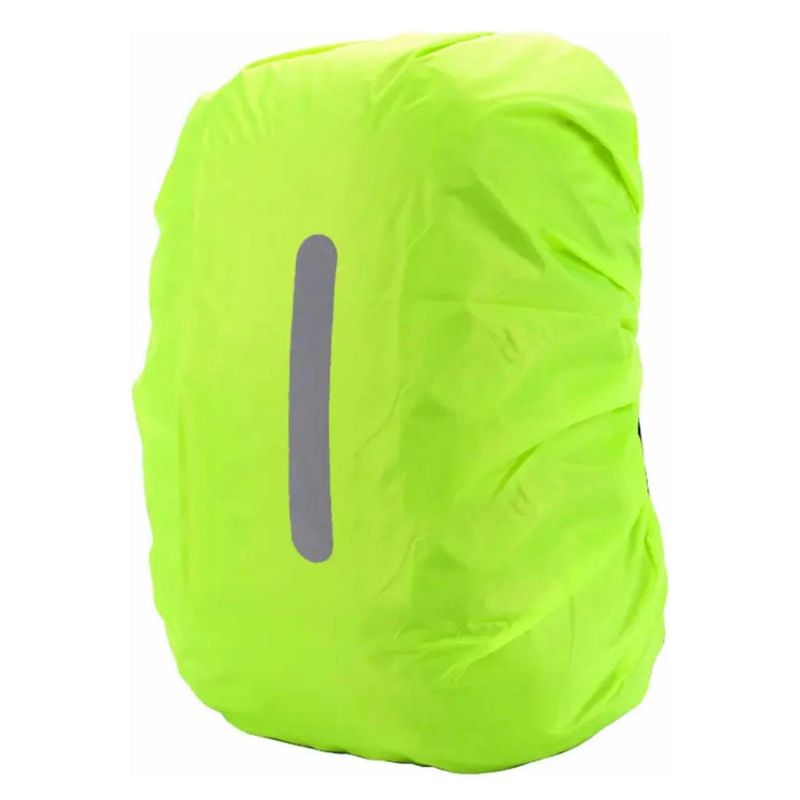 GENERICO - Pack X2 Cubre Mochila Cobertor Impermeable Reflectante 60lts Verde