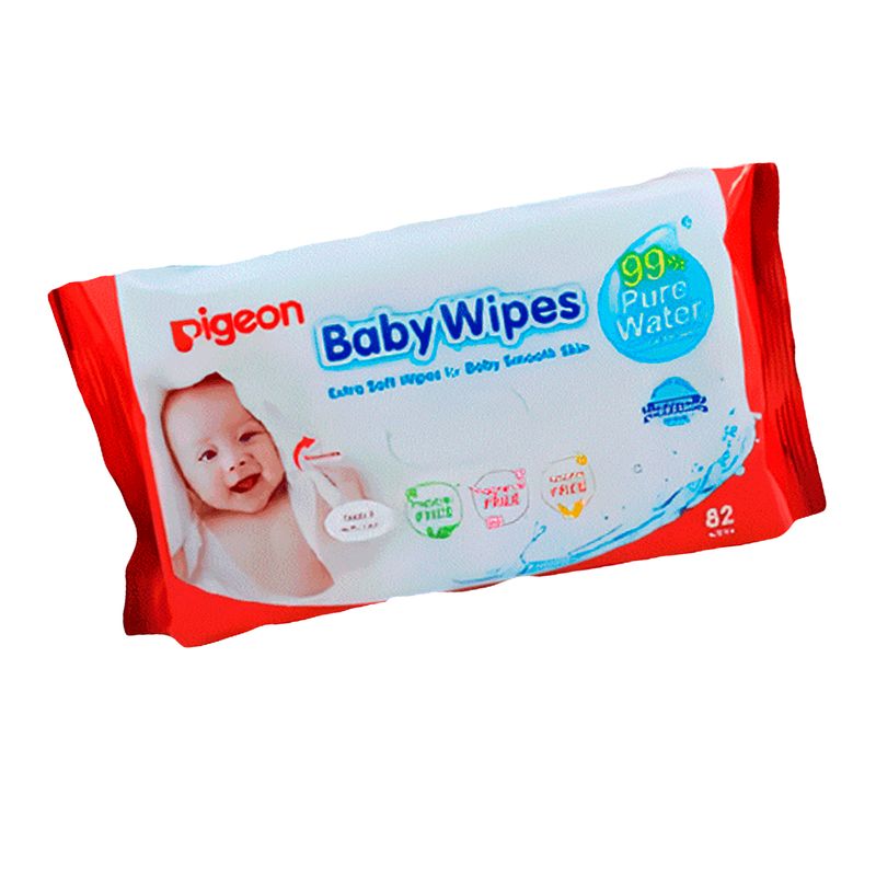 PIGEON - Toallitas Húmedas Baby Wipes 99% Agua 82u Pigeon