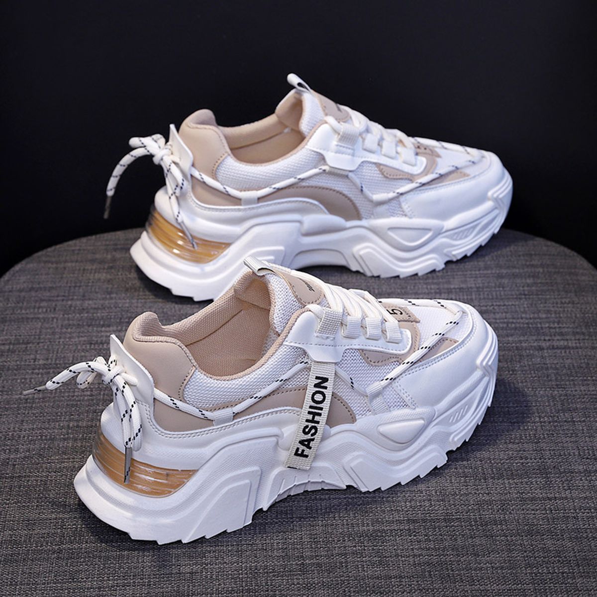 SHANDIAN - Zapatillas Deportivas Plataforma Mujer-