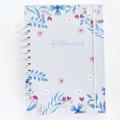 NAFIBA - Agenda De Embarazo - Flores Azul