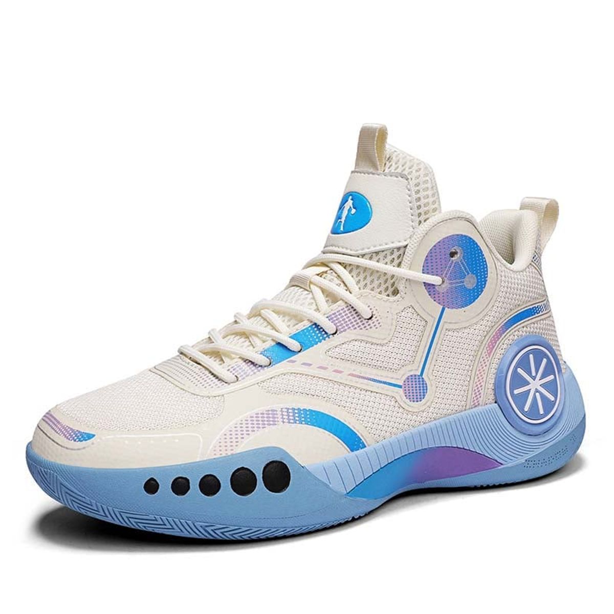 SHANDIAN - Zapatos de Básquetbol Hombre Beige