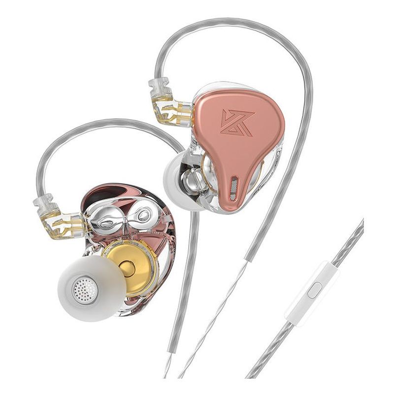 KZ - Audífonos KZ DQ6S - Con MIC Rosa