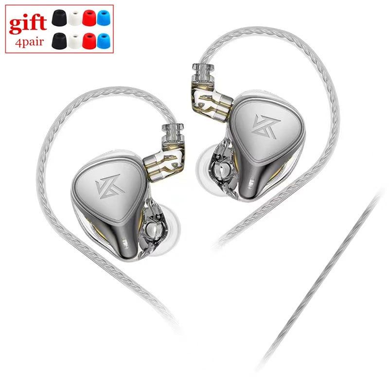 KZ - Audífonos KZ ZEX PRO in ear con MIC Plata