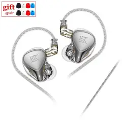 KZ - Audífonos ZEX PRO in ear con MIC Plata