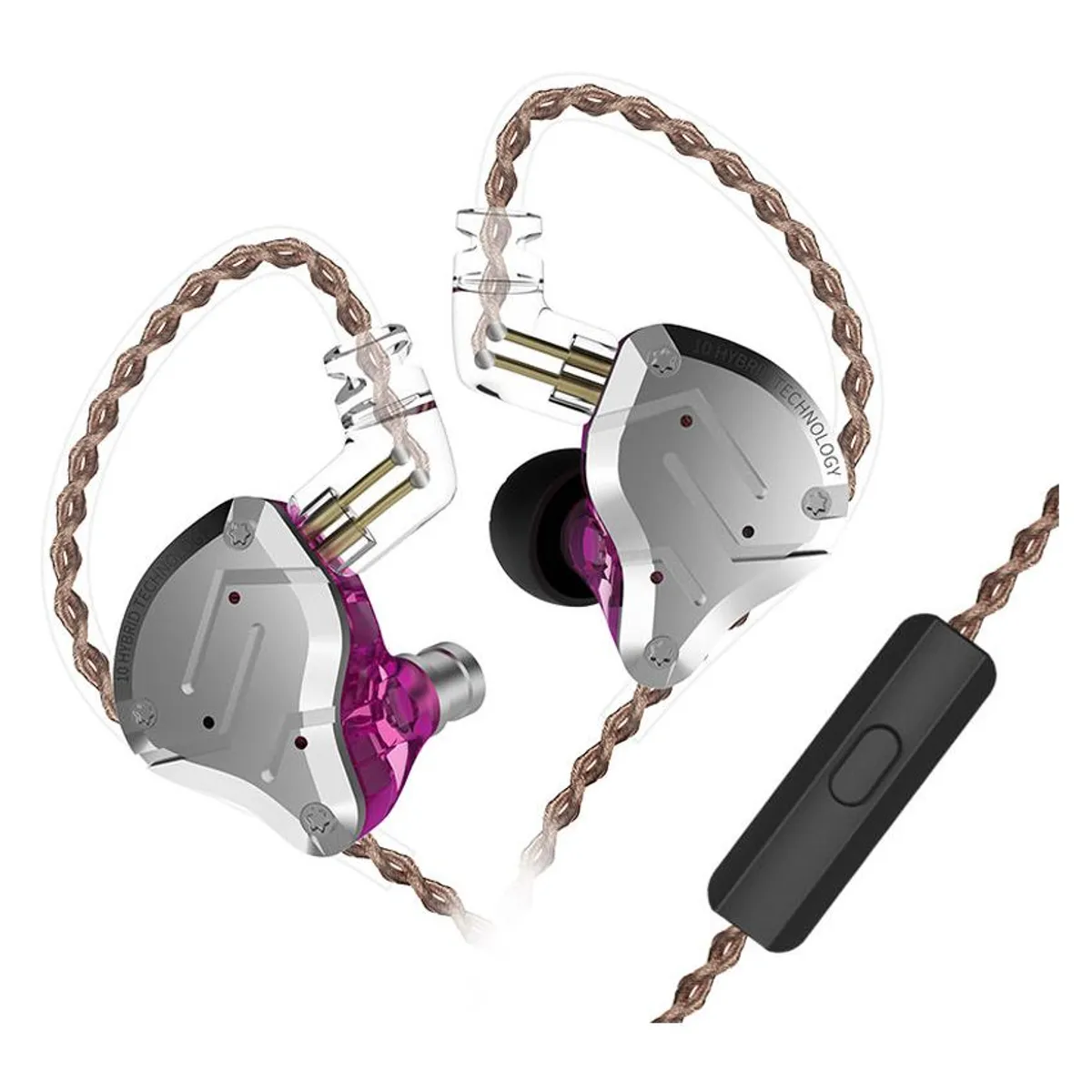 KZ - Audífonos KZ ZS10 Pro - Con MIC Púrpura