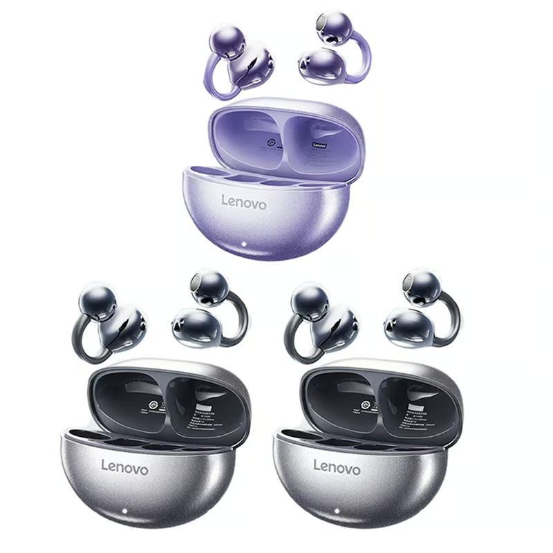 LENOVO - Audífonos Bluetooth Lenovo TA140 Tws Bluetooth 5,4-2Negro y 1Morado