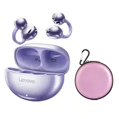 LENOVO - Audífonos Bluetooth TA140 Tws Bluetooth 5,4-Morado Y Estuche