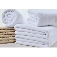 IUNIK - Pack X6 Toallas De Mano Blancas 100% Baño Algodón