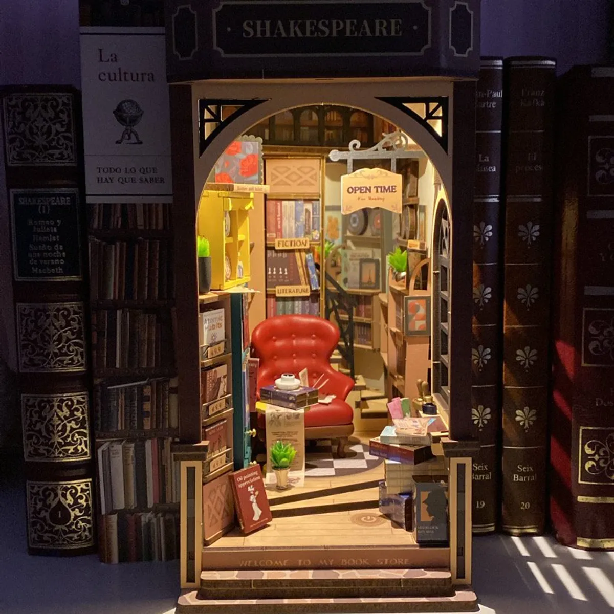 ROBOTIME - Separador de Libros Librería Clásica Shakespeare Puzzle 3D