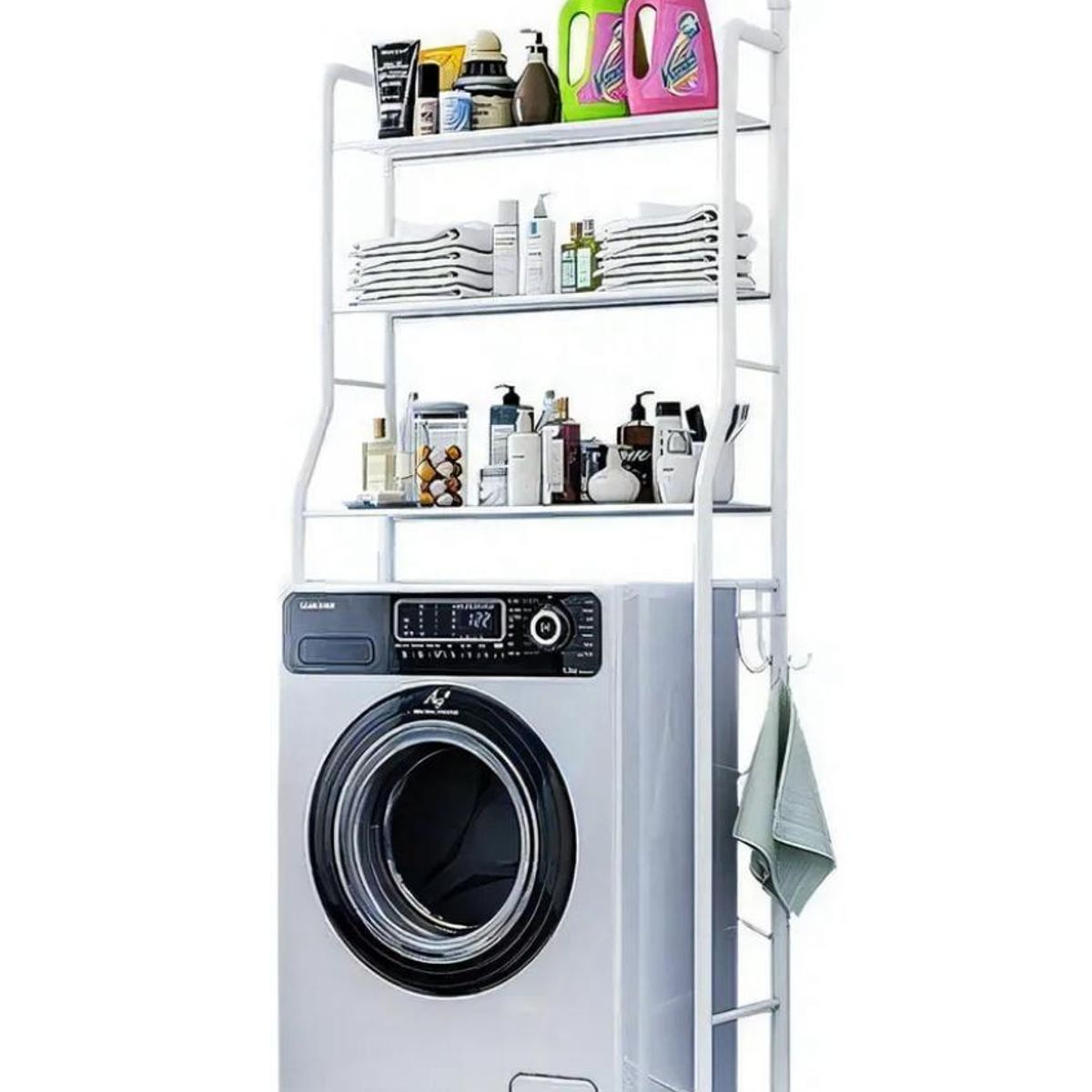 GENERICO - Organizador Lavadora Mueble Estante Rack 3 Niveles Multiuso