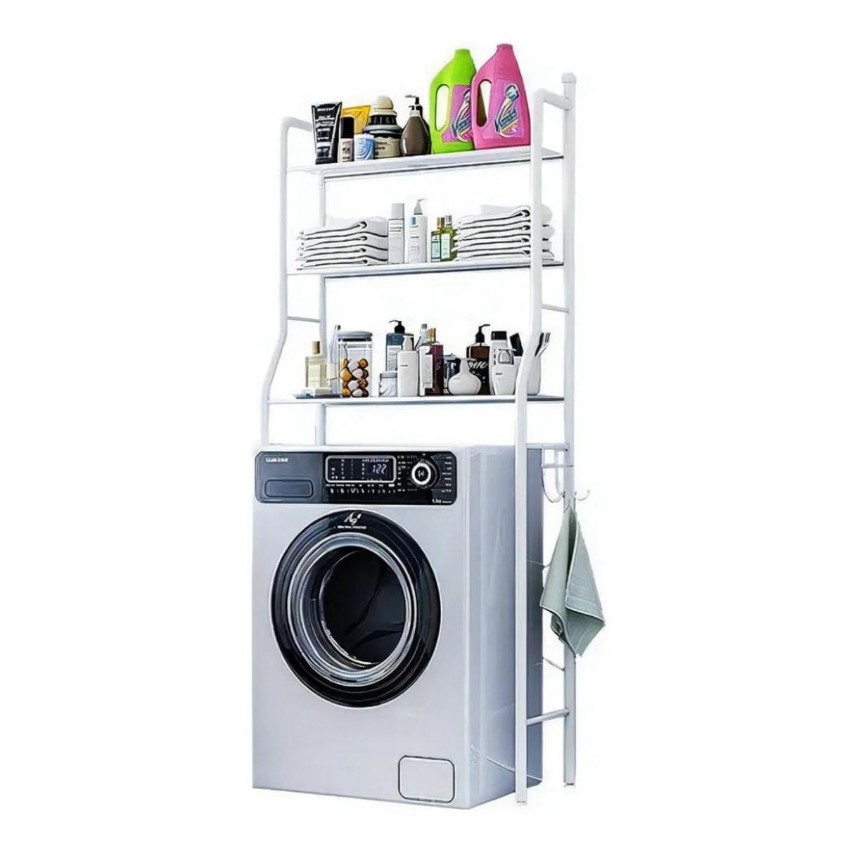 GENERICO - Organizador Lavadora Mueble Estante Rack 3 Niveles Multiuso