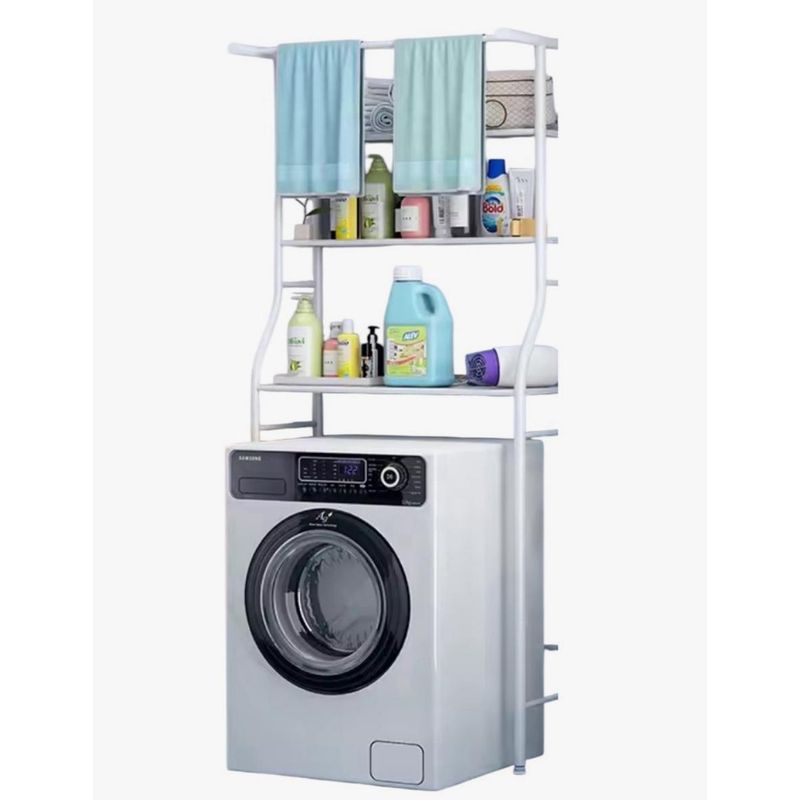 GENERICO - Organizador Lavadora Mueble Estante Rack 3 Niveles Multiuso