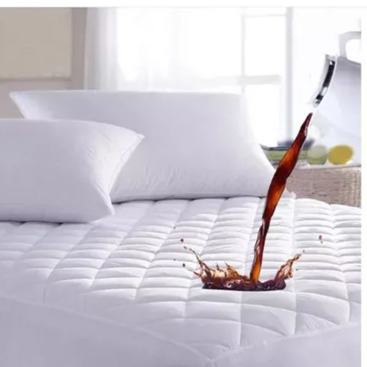 GENERICO - Cubrecolchon Impermeable 1.5 + Funda Impermeable