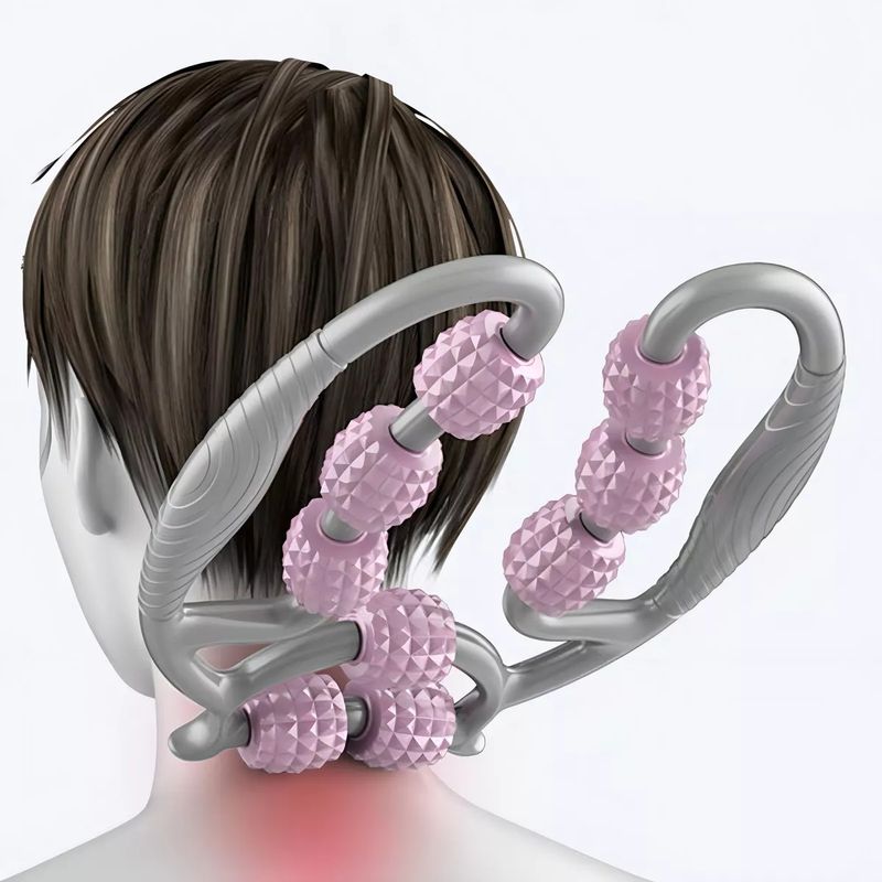 GENERICO - Masajeador De Rodillos Multifuncional Cuello Brazo Pierna