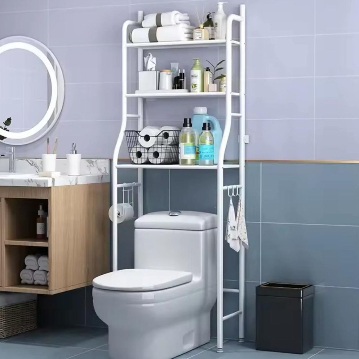 GENERICO - Organizador Estant Rack Multiuso Mueble Para Baño 3 Niveles