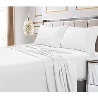 Juego sabanas blanca 1.5p algodon 200 hilos