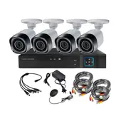 VIPA - Kit 4 Cámaras Seguridad Exterior con Disco Duro E43HDD