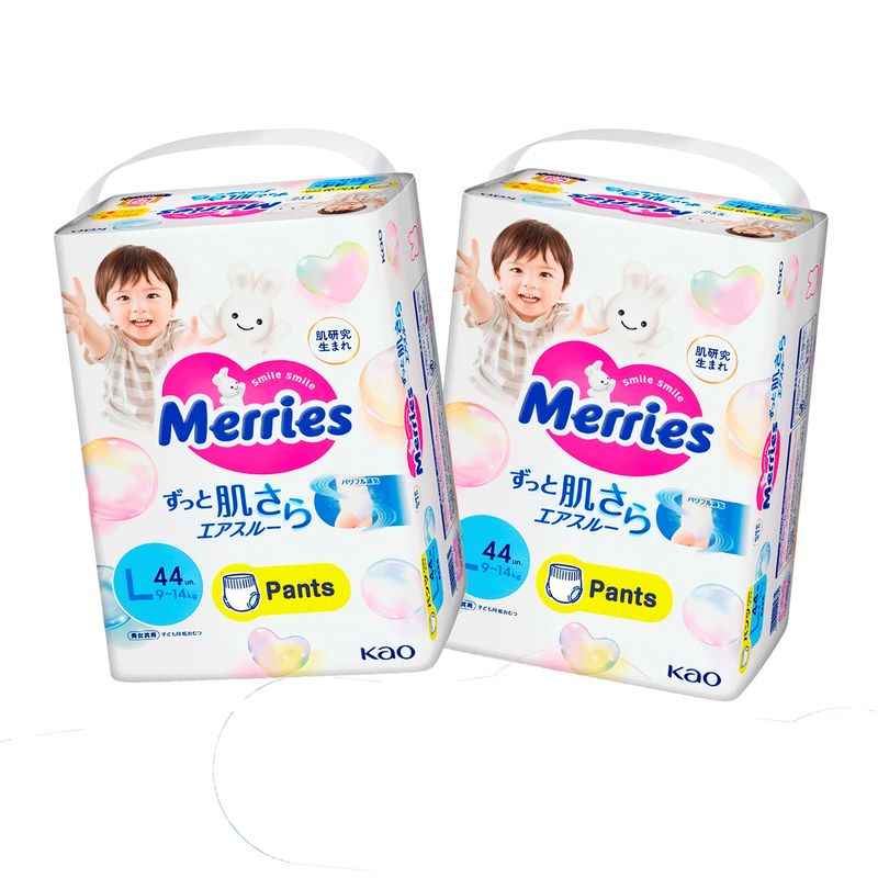 MERRIES - Pañales Merries Pants Super Jumbo L 44x2 Pcs