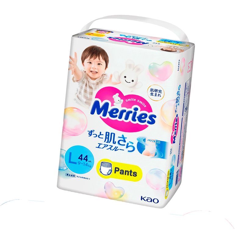 MERRIES - Pañales Merries Pants Super Jumbo L 44 Pcs