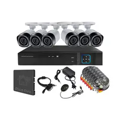 VIPA - Kit 6 Cámaras Seguridad Exterior con Disco Duro E60LDD