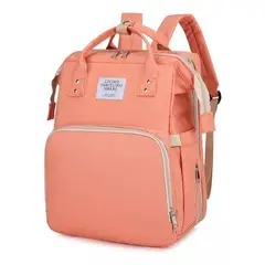 GENERICO - Mochila 3 En 1 Pañalera Cuna Y Mudador Portátil Para Bebés