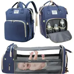GENERICO - Mochila 3 En 1 Pañalera Cuna Y Mudador Portátil Para Bebés
