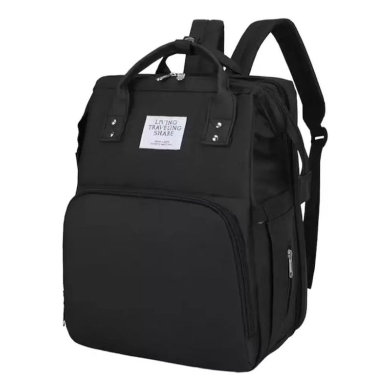 GENERICO - Mochila 3 En 1 Pañalera Cuna Y Mudador Portátil Para Bebés