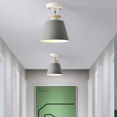 Imagen 2 del producto 2 Unidades Lámparas de techo E27 - Gris